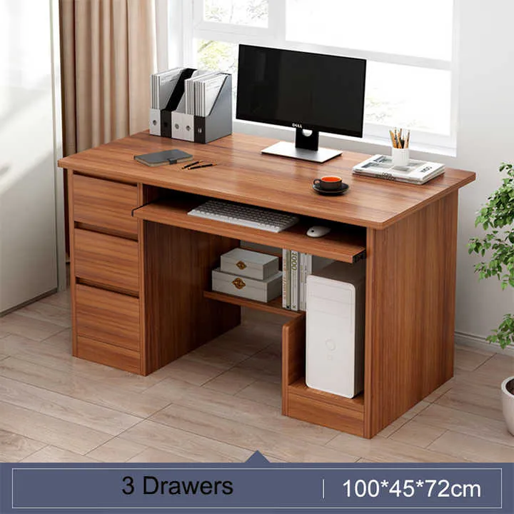 المنزل مكتب خشبية مكتب مذاكرة الكتابة مكاتب طاولة حاسوب Home Office Wooden Study Writing Desk Computer Table Desks
