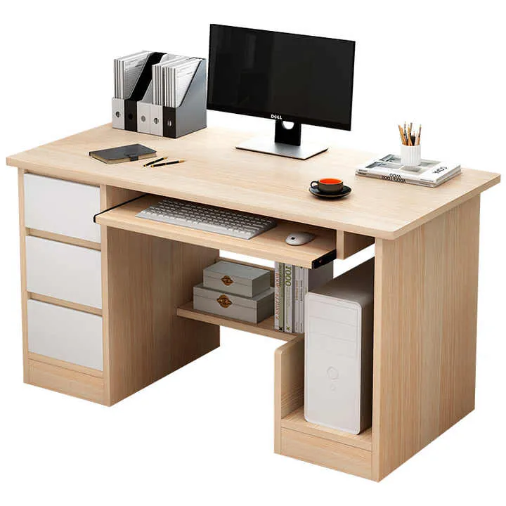 المنزل مكتب خشبية مكتب مذاكرة الكتابة مكاتب طاولة حاسوب Home Office Wooden Study Writing Desk Computer Table Desks