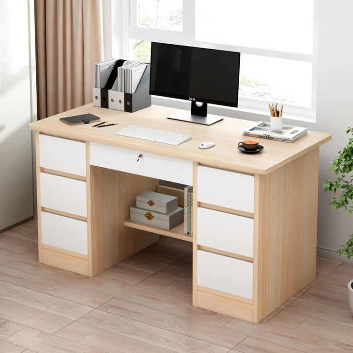 المنزل مكتب خشبية مكتب مذاكرة الكتابة مكاتب طاولة حاسوب Home Office Wooden Study Writing Desk Computer Table Desks