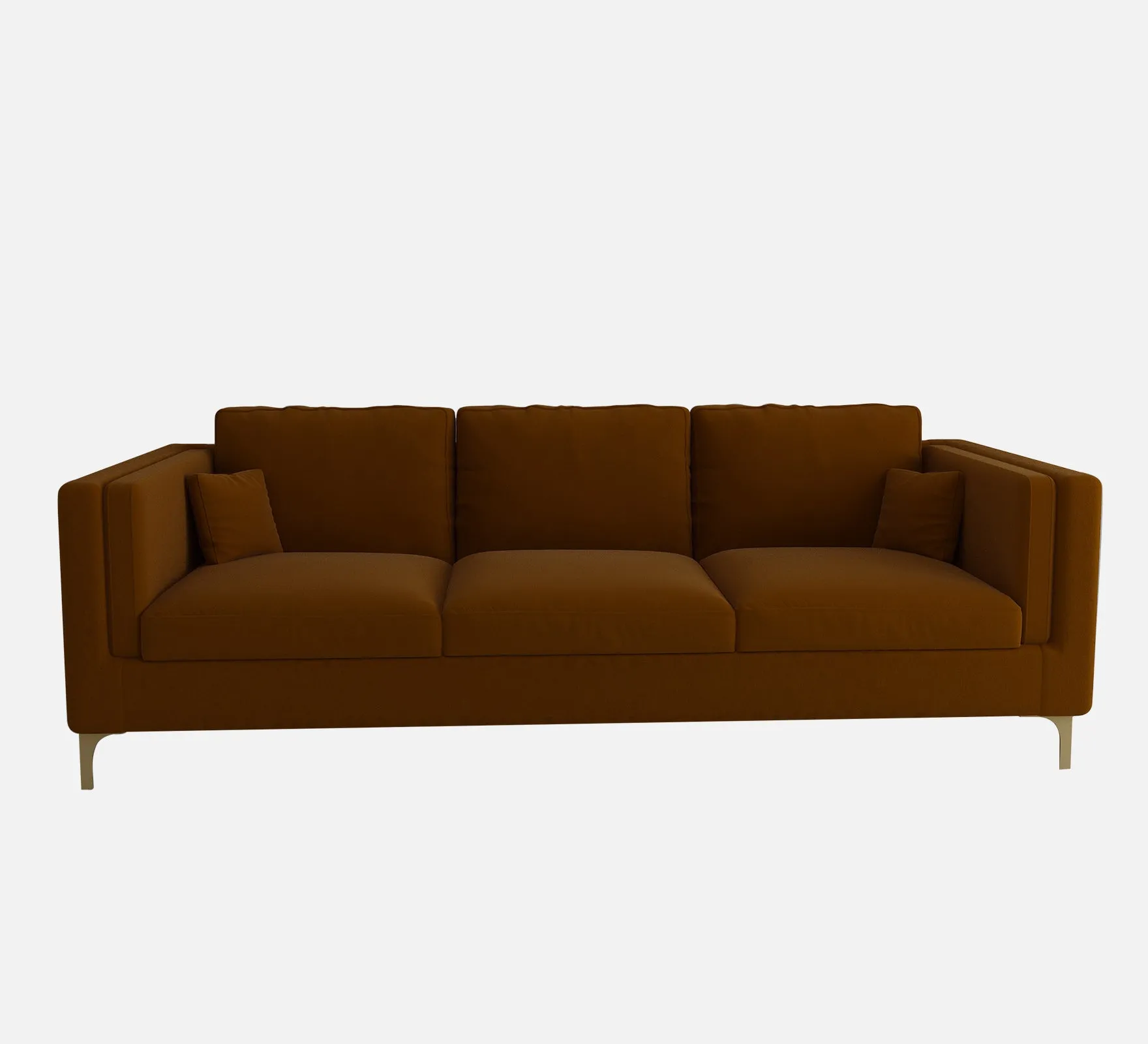 Adorn Homez Medan Sofa in Premium Velvet Fabric