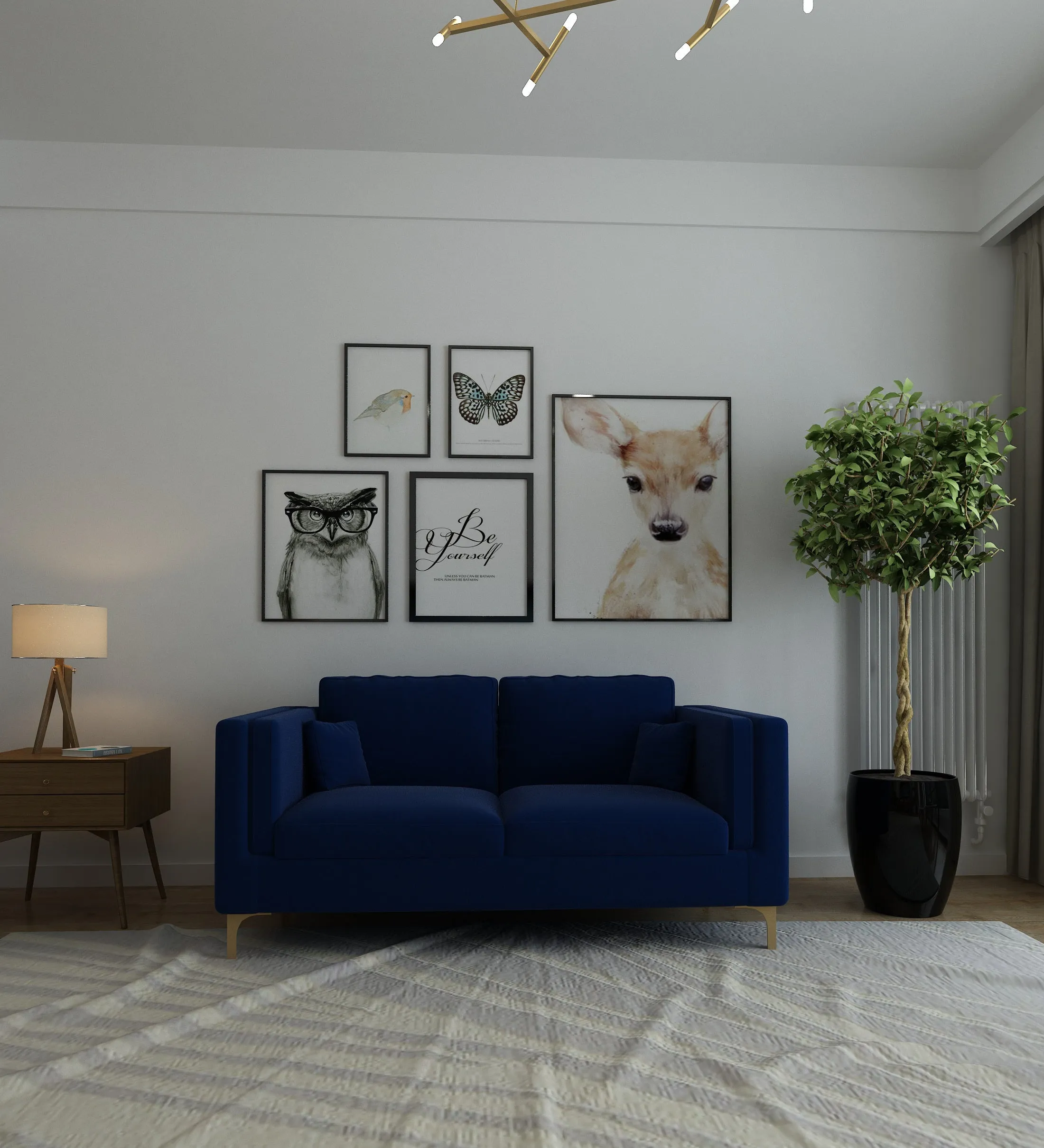 Adorn Homez Medan Sofa in Premium Velvet Fabric