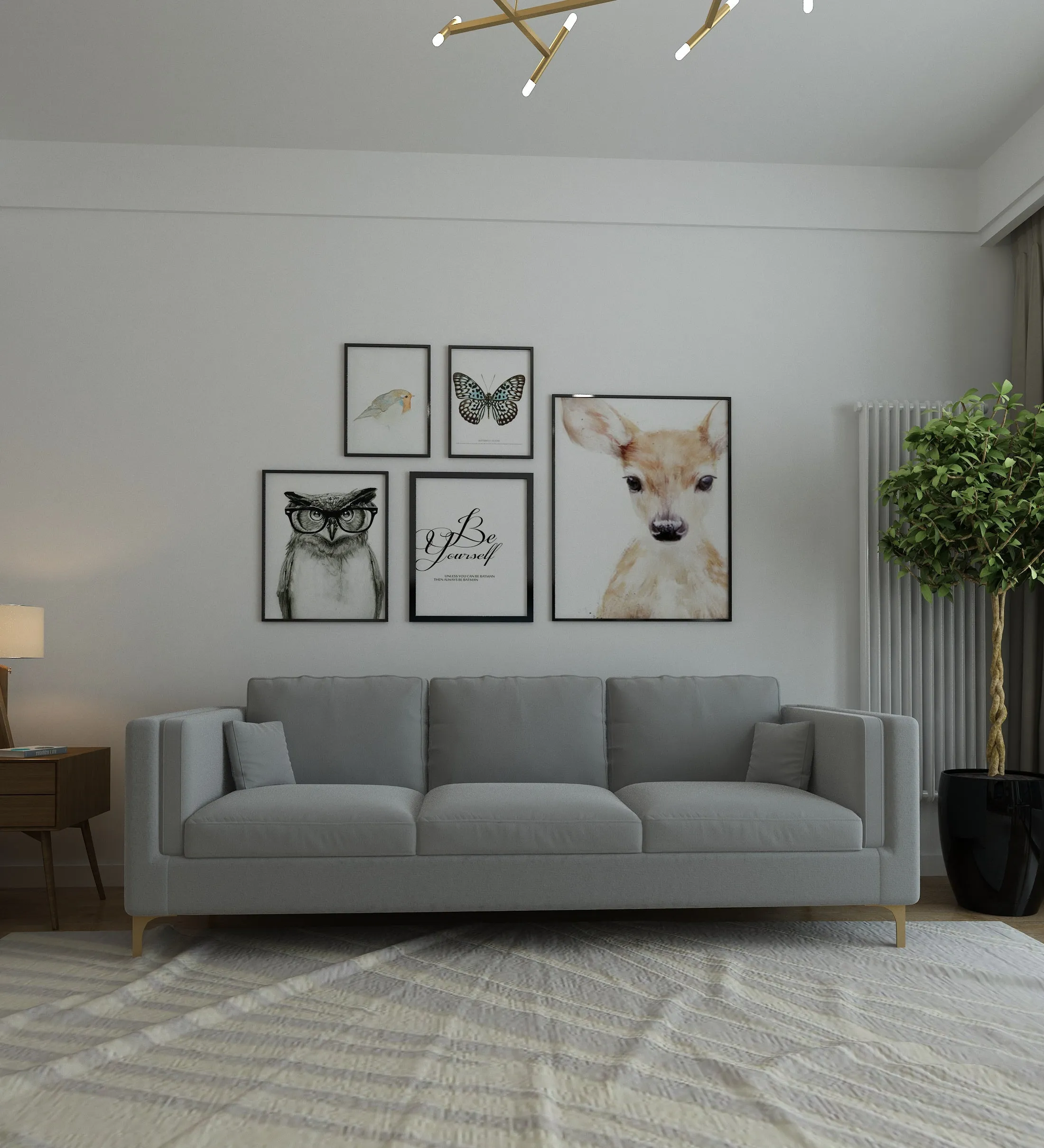 Adorn Homez Medan Sofa in Premium Velvet Fabric