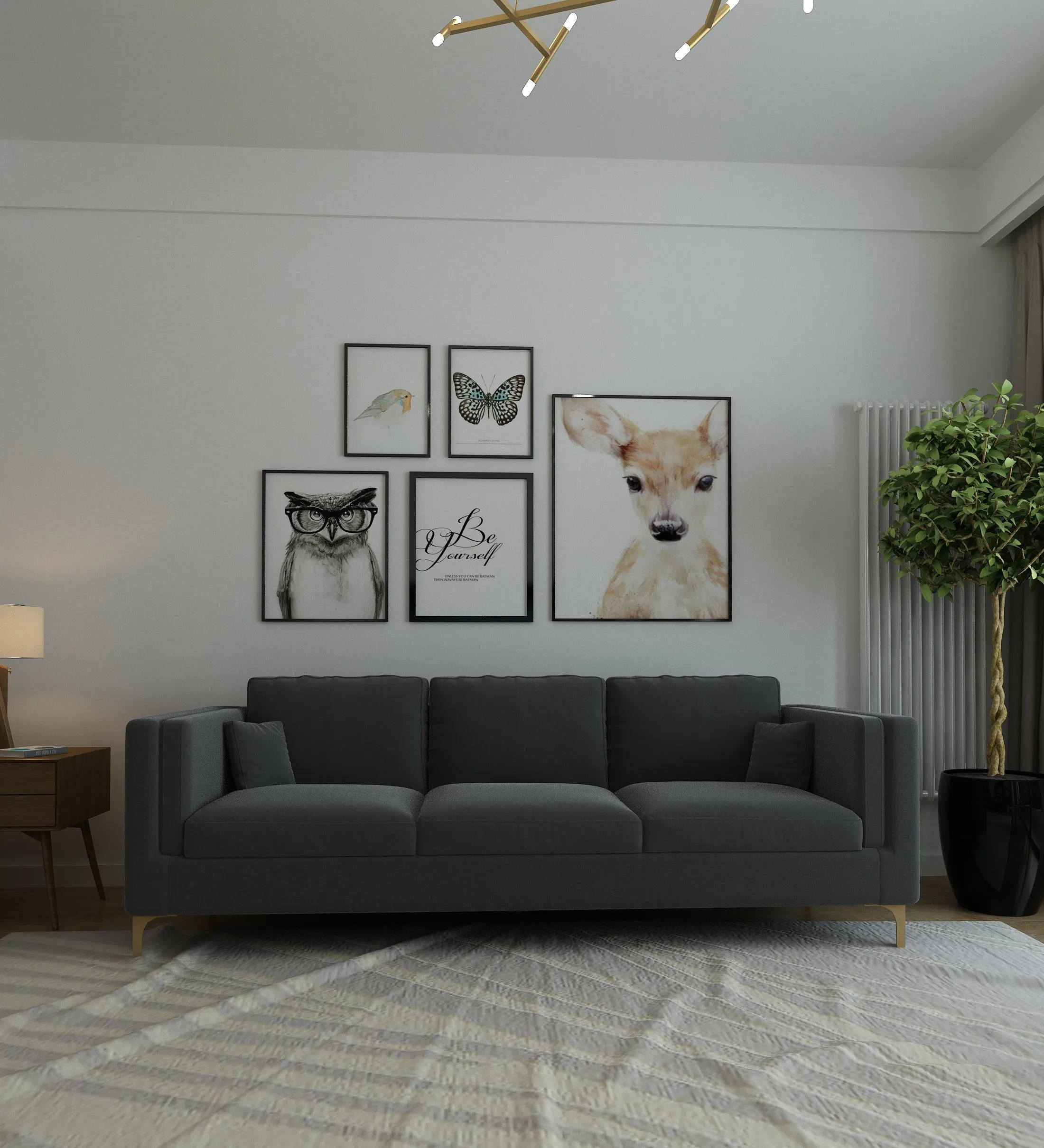 Adorn Homez Medan Sofa in Premium Velvet Fabric