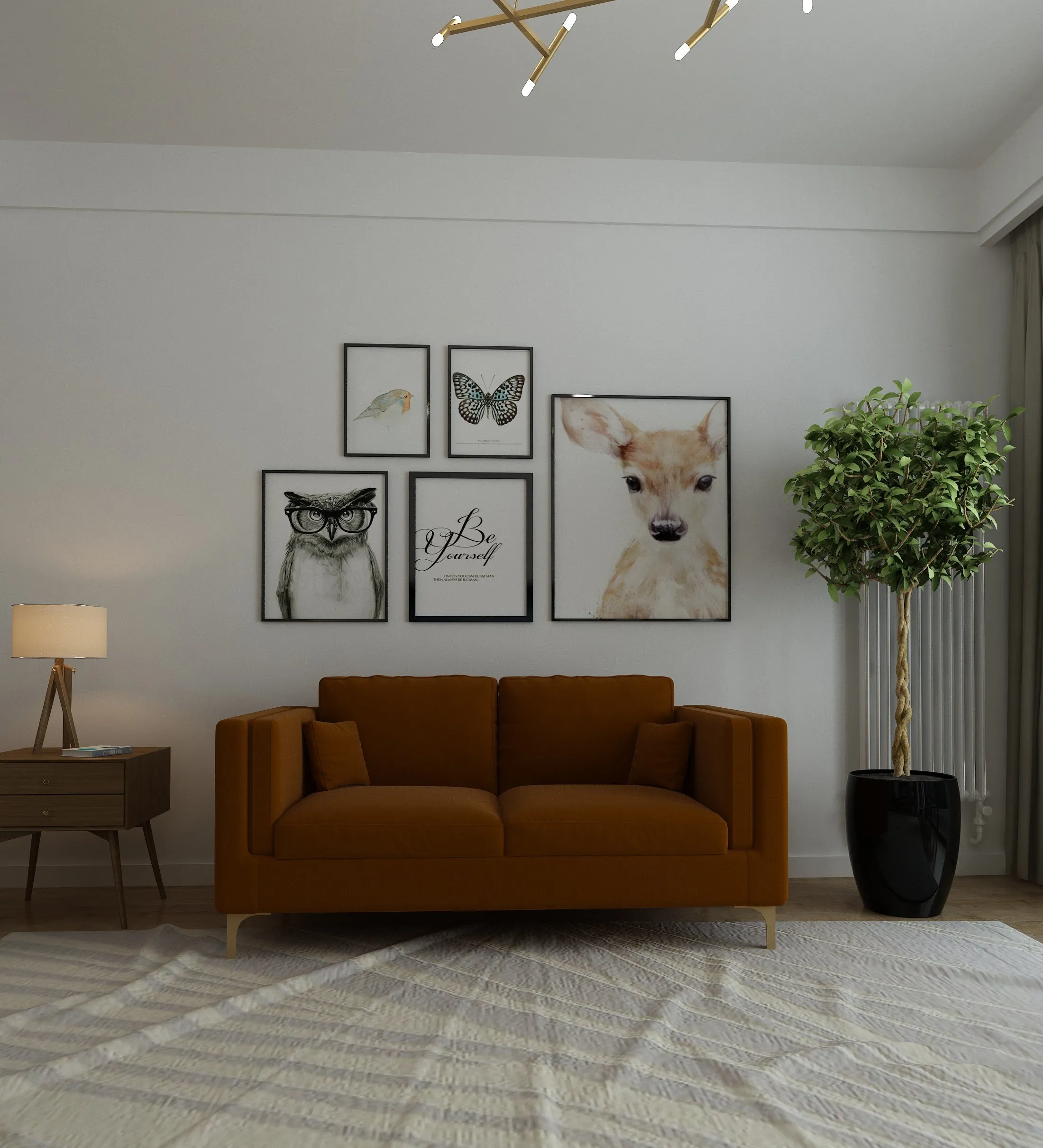 Adorn Homez Medan Sofa in Premium Velvet Fabric