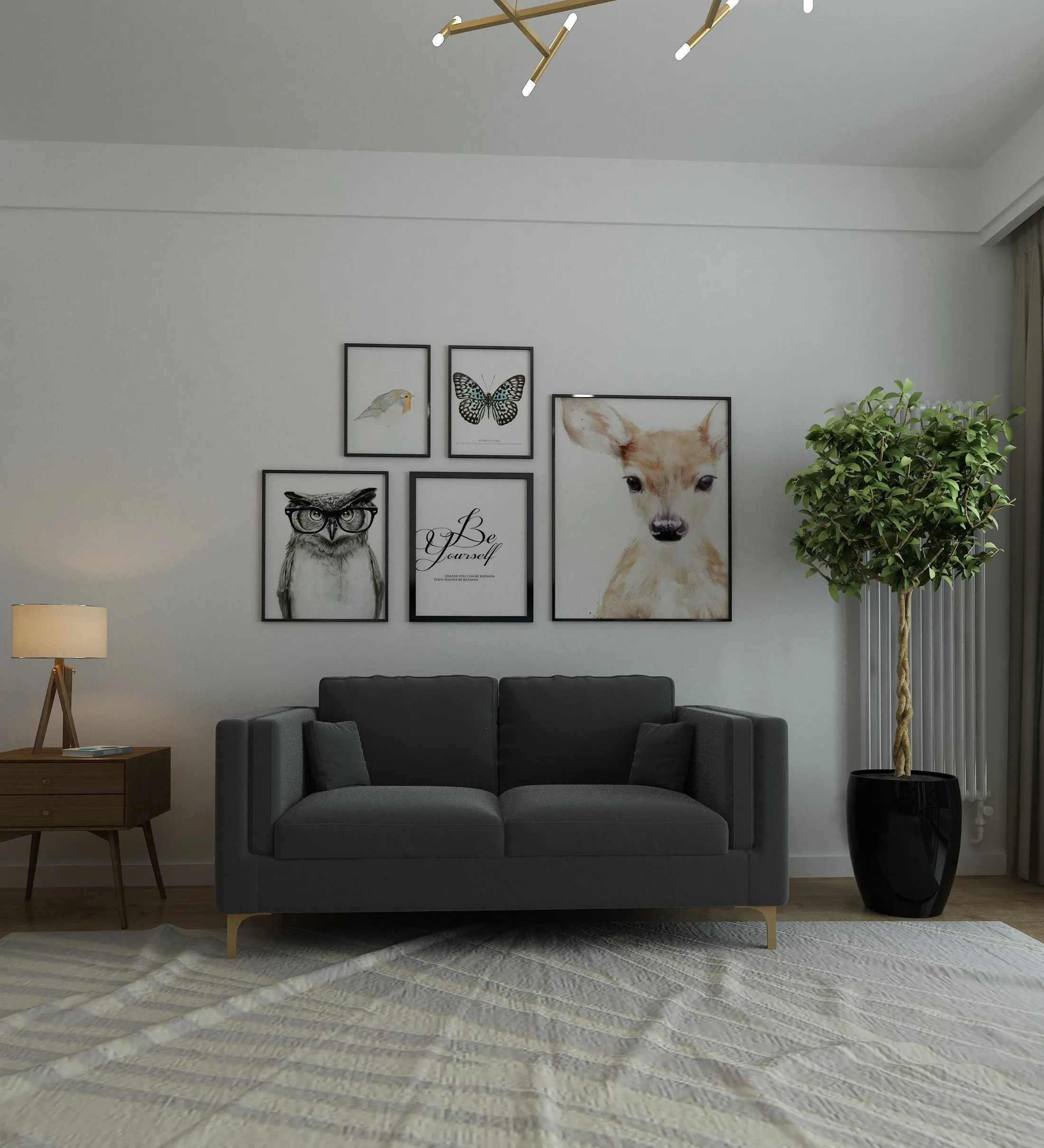 Adorn Homez Medan Sofa in Premium Velvet Fabric