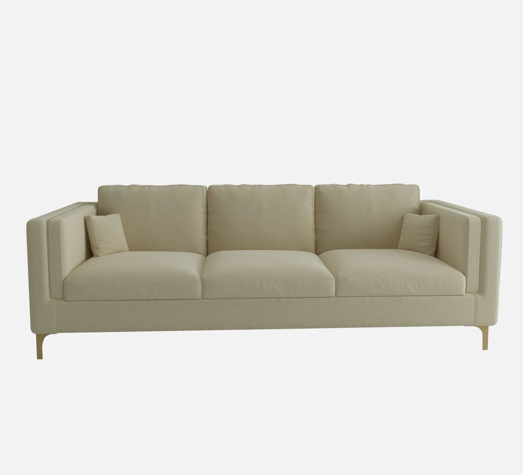 Adorn Homez Medan Sofa in Premium Velvet Fabric