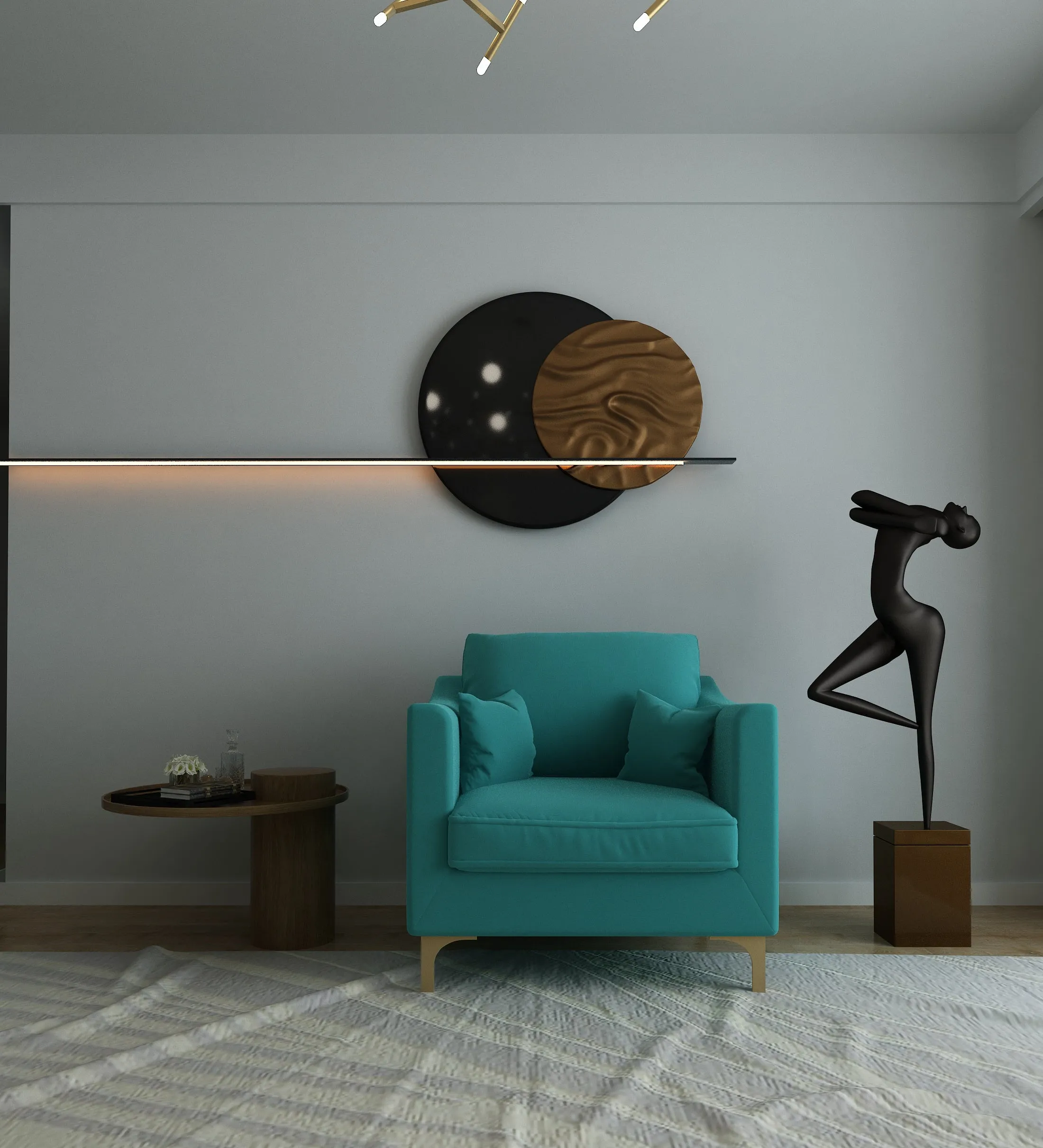 Adorn Homez Ryder Sofa in Premium Velvet Fabric