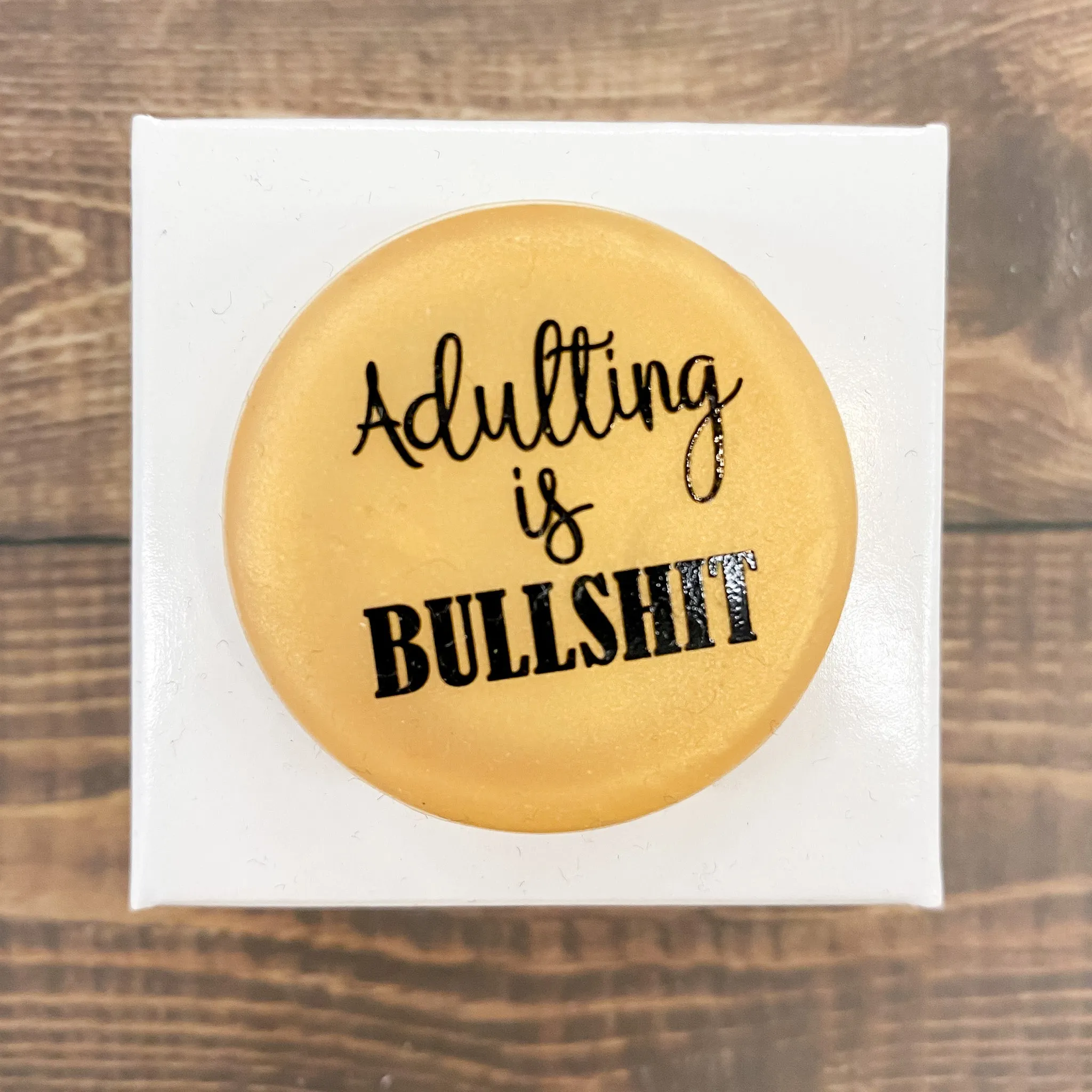 Adulting Is Bullshit Wine Cap