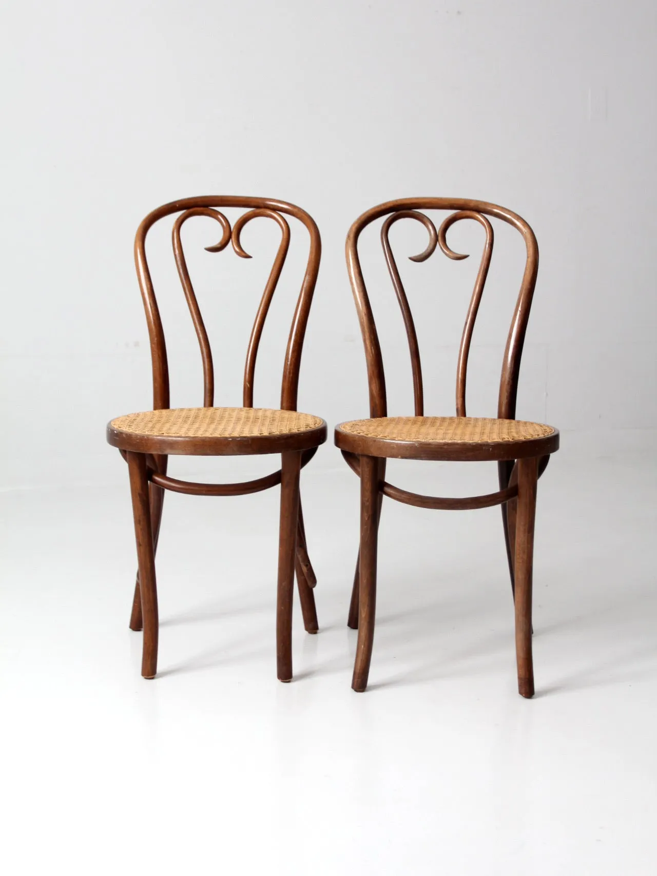 antique FMG bentwood chairs pair