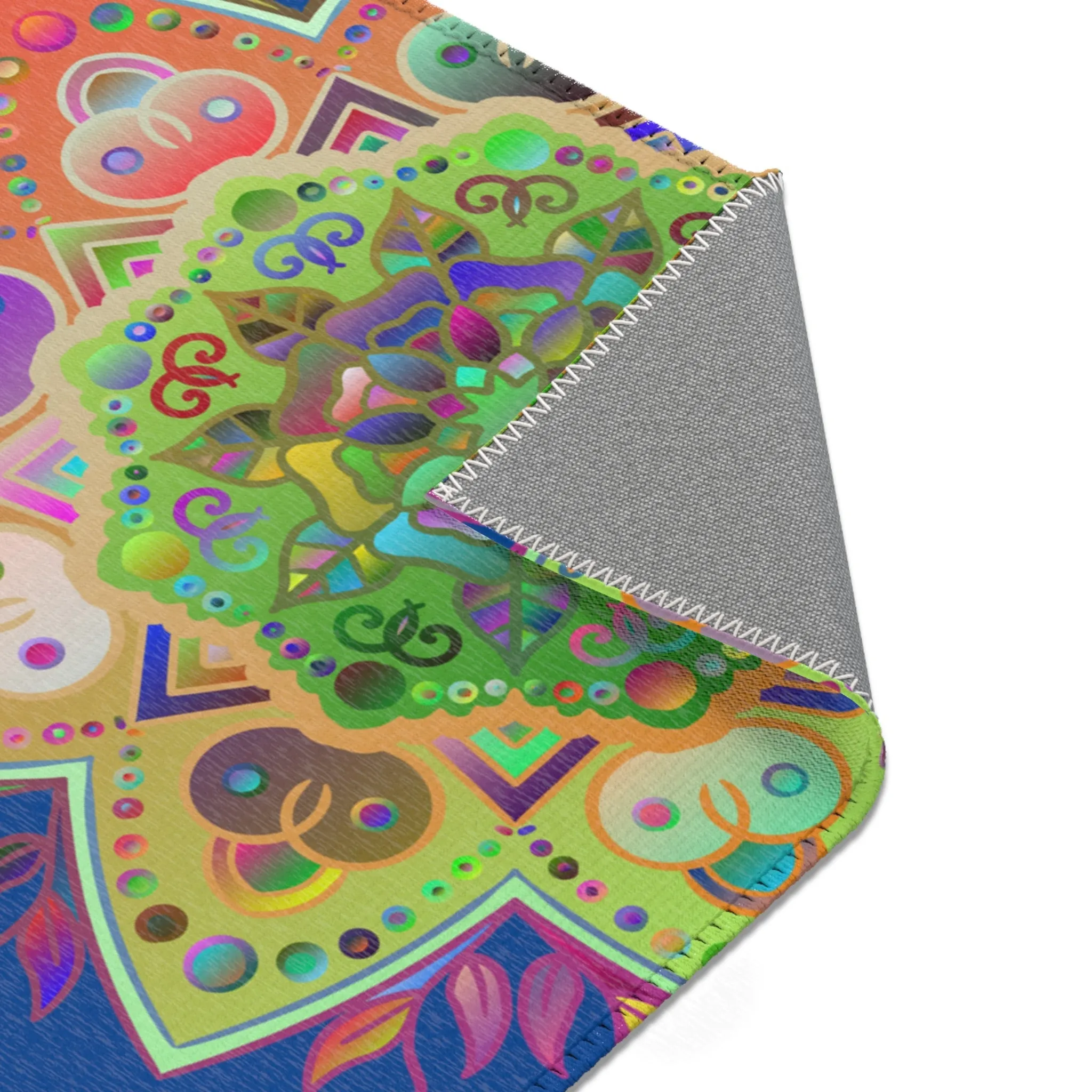 Area Rugs Featuring Hand-Drawn Mandala Designs