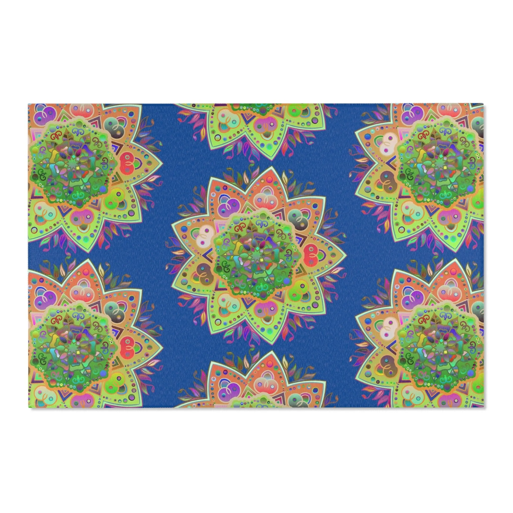 Area Rugs Featuring Hand-Drawn Mandala Designs