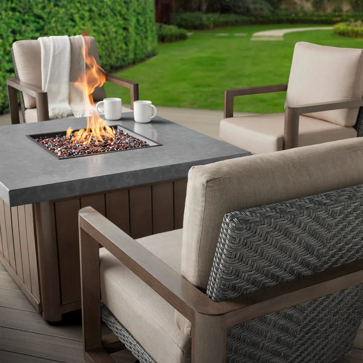 Ashford 5-piece Fire Chat Outdoor Seating Set