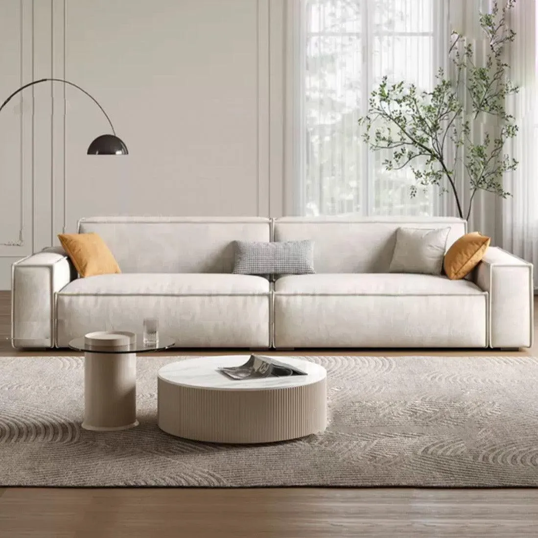 Durable Aureus Sofa with Scratch-Resistant Fabric