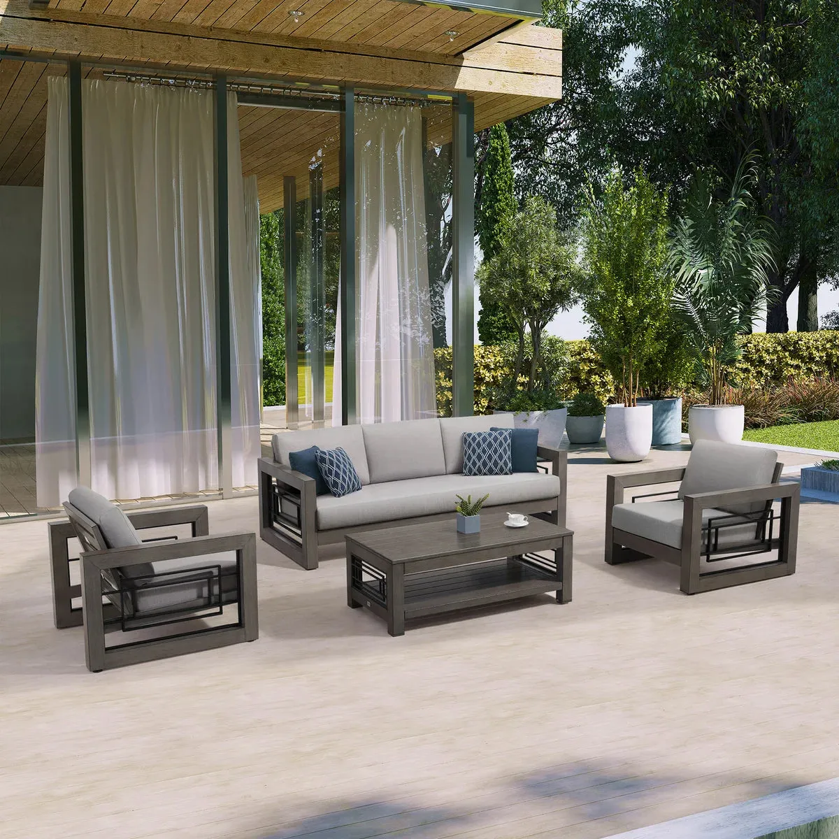 Austin II 4-piece Outdoor Patio Seating Set