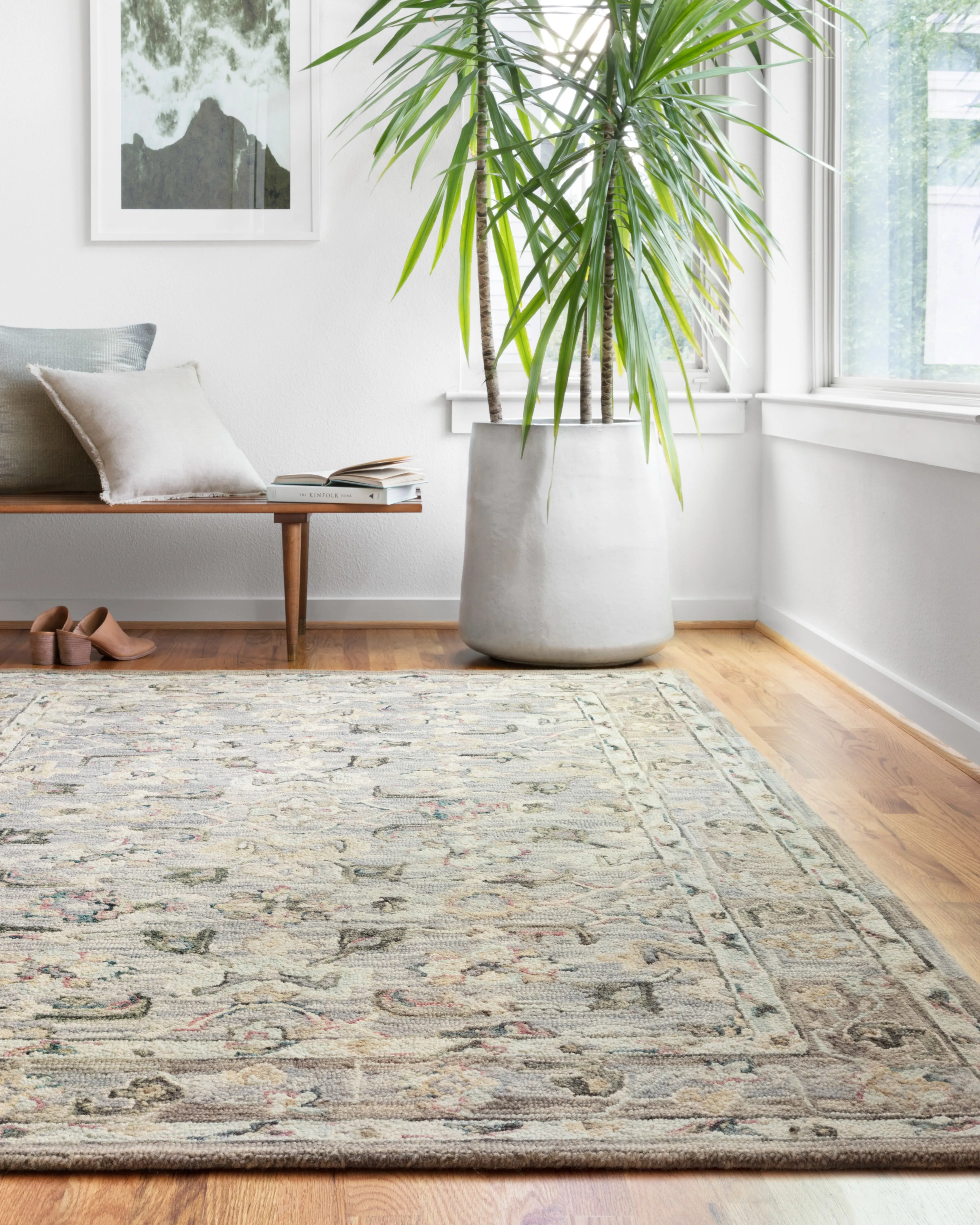 Beatty Rug in Light Blue & Multi