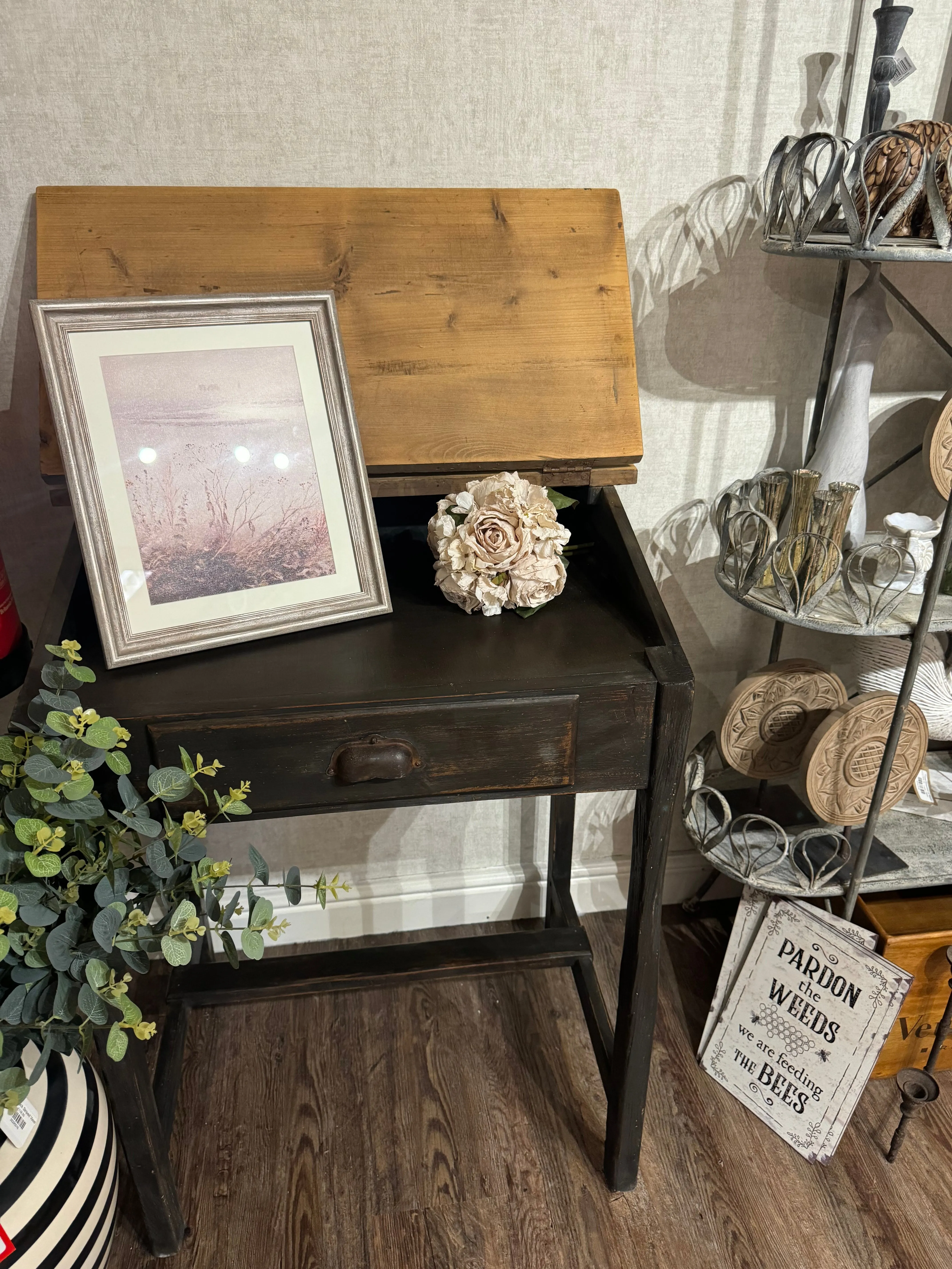 Black French Desk