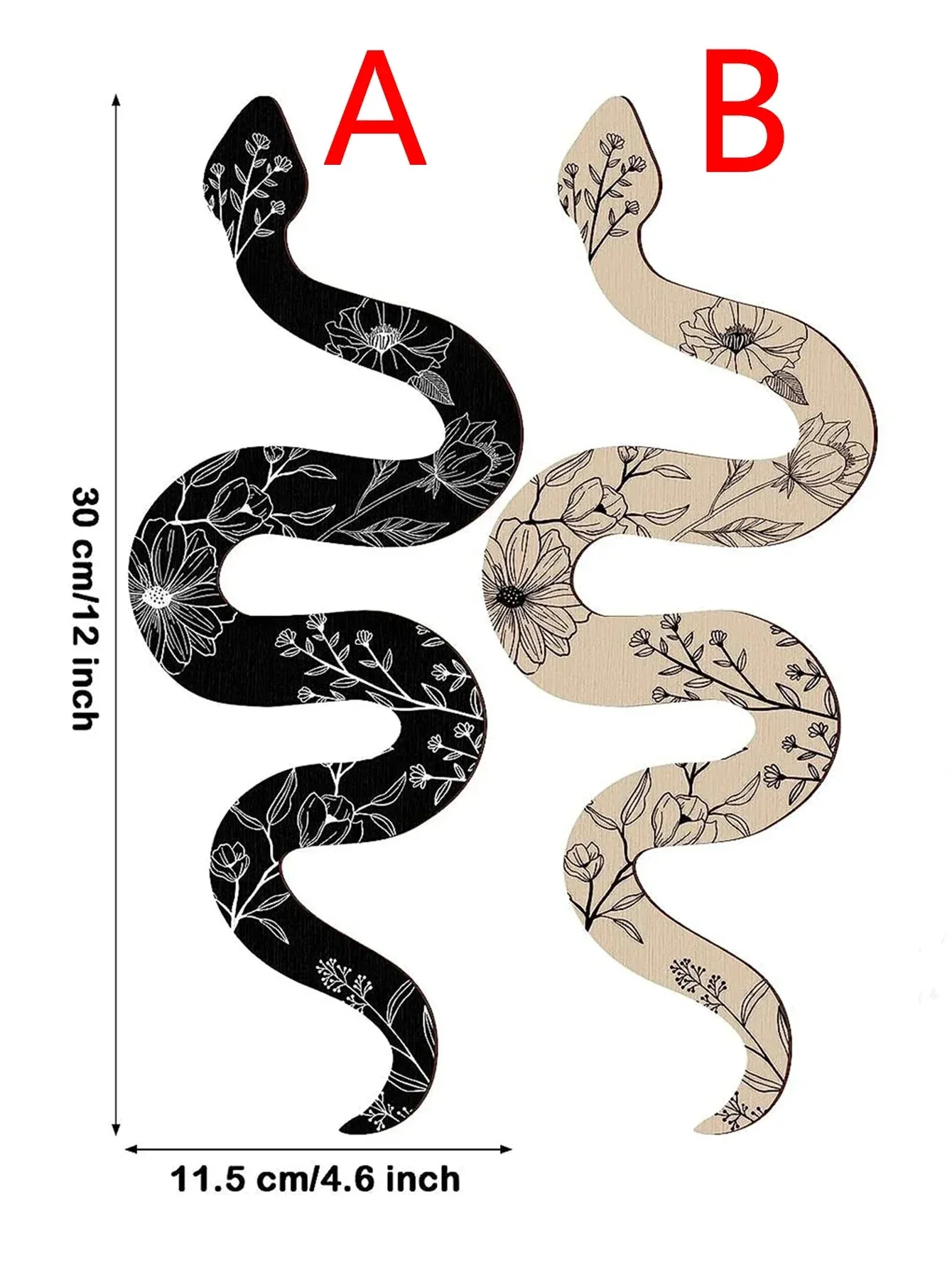 Boho Snake Wall Decor for Bedroom or Living Room