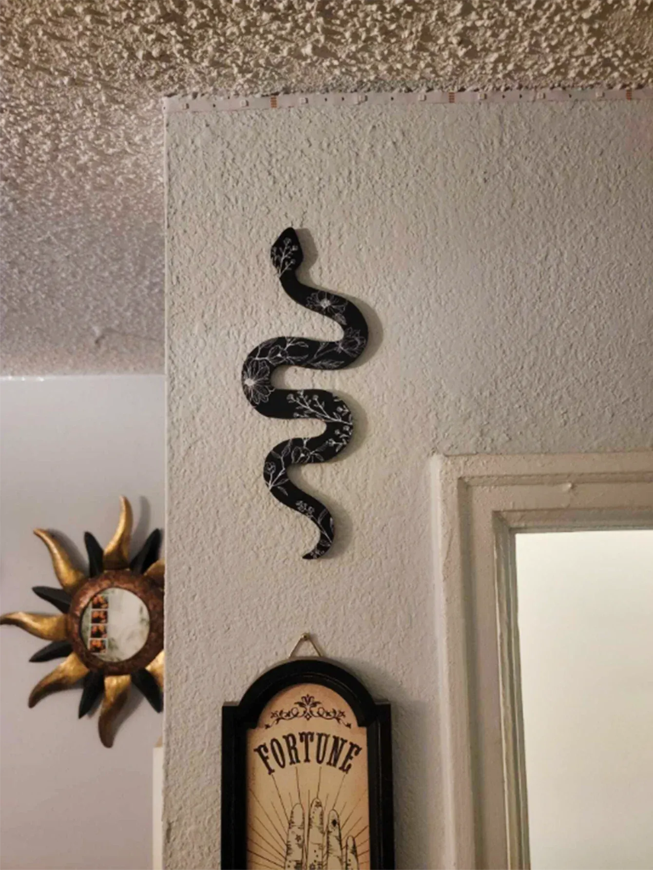 Boho Snake Wall Decor for Bedroom or Living Room