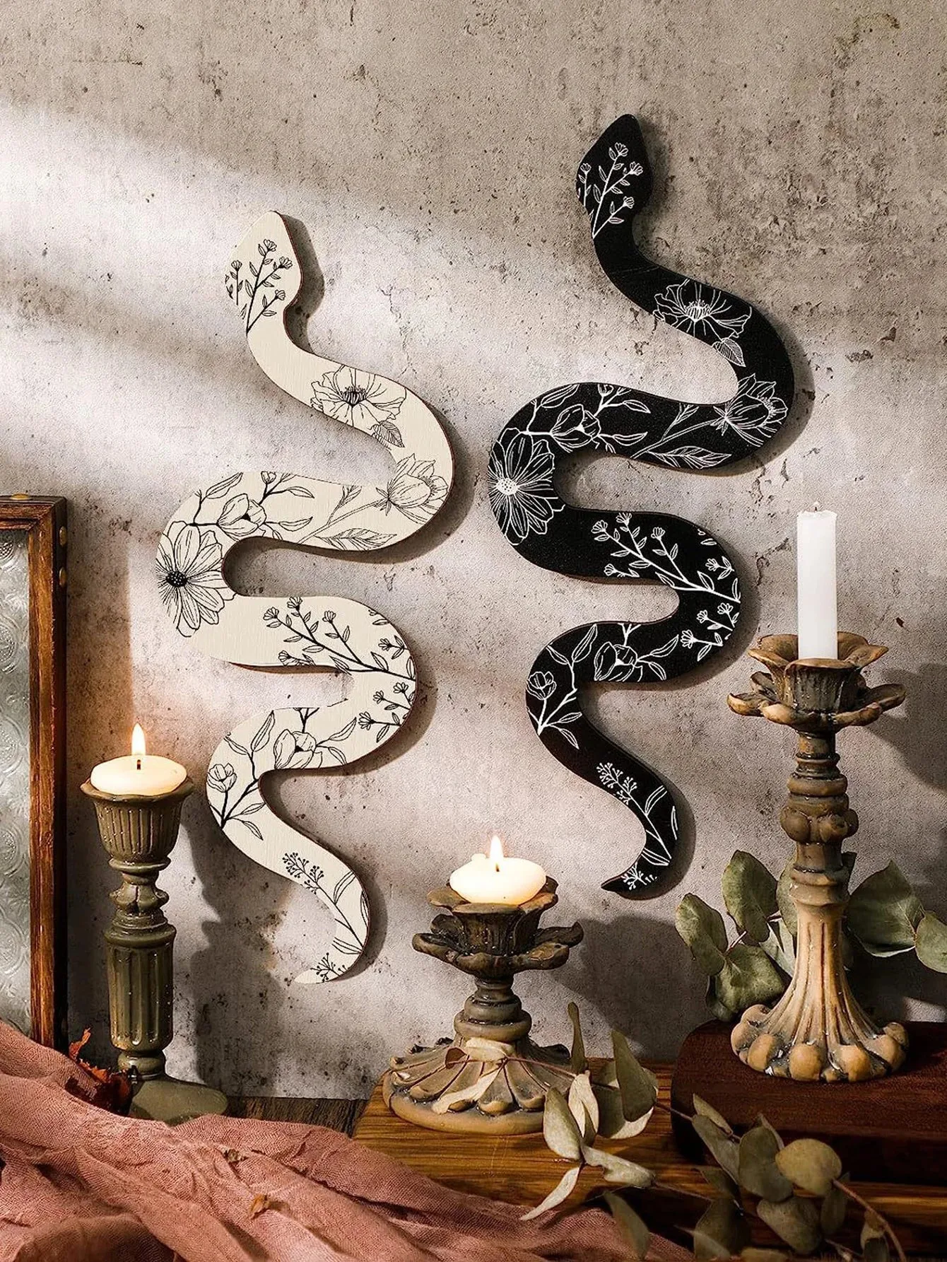 Boho Snake Wall Decor for Bedroom or Living Room