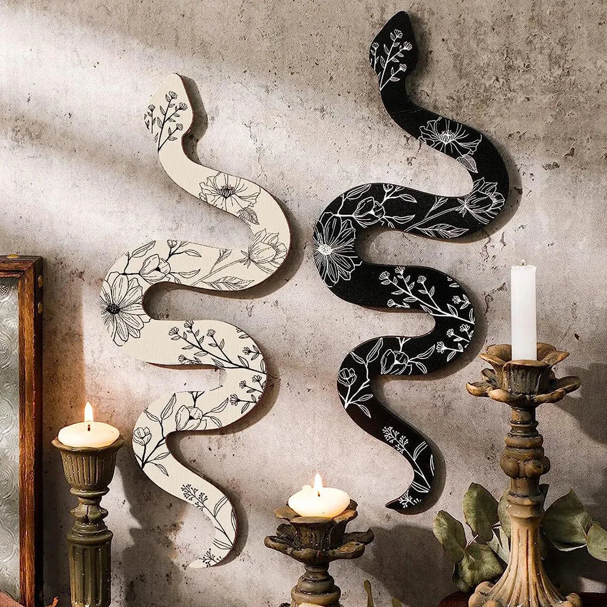 Boho Snake Wall Decor for Bedroom or Living Room