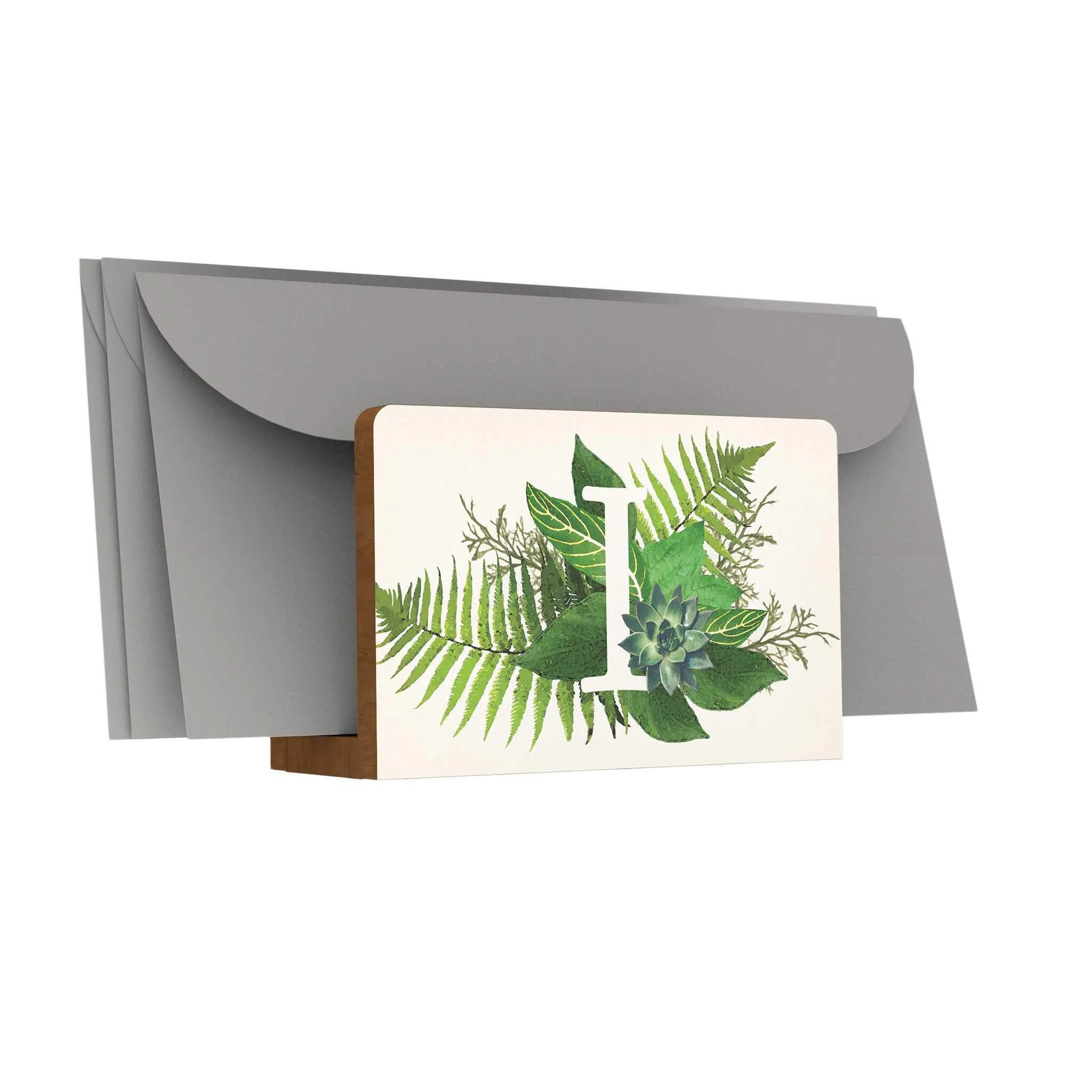 Botanical Monogram Letter Holder