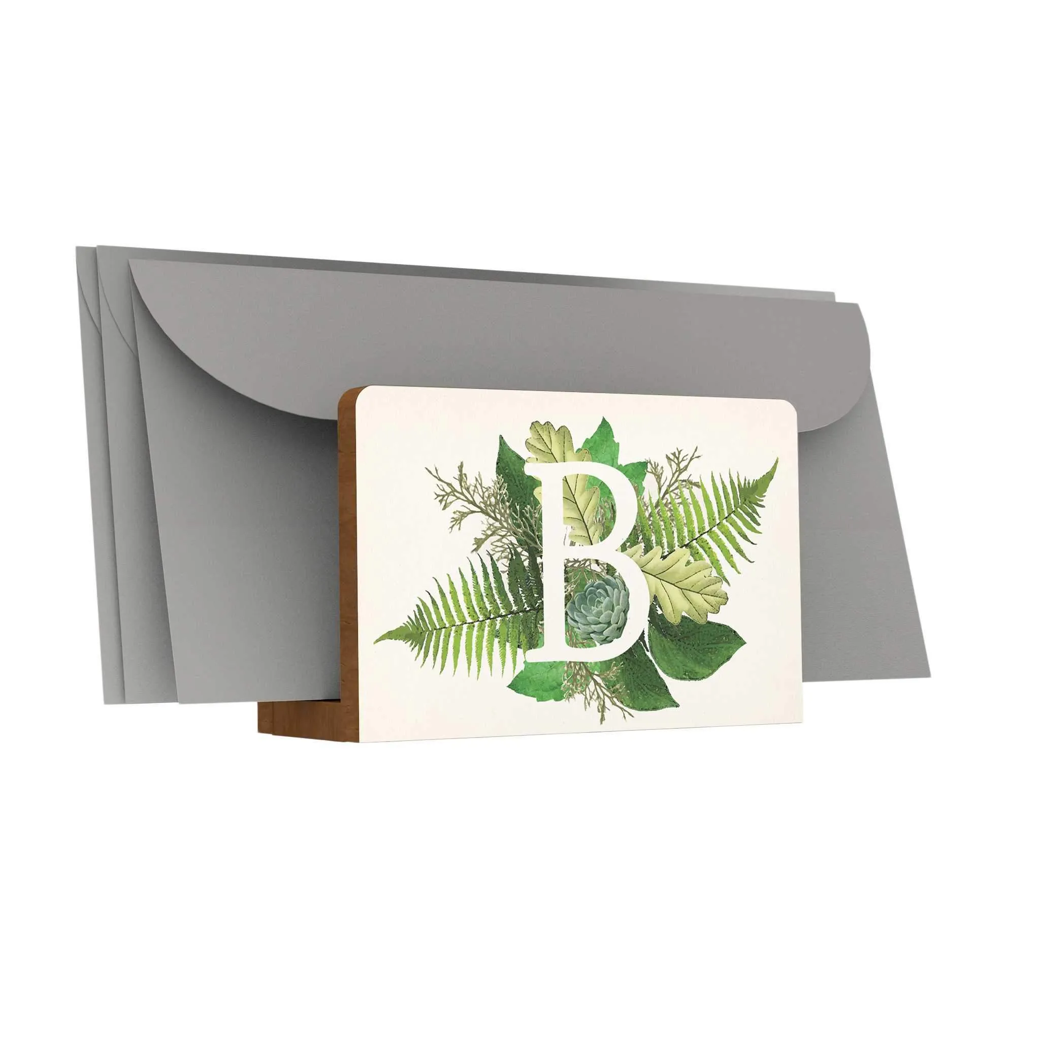 Botanical Monogram Letter Holder