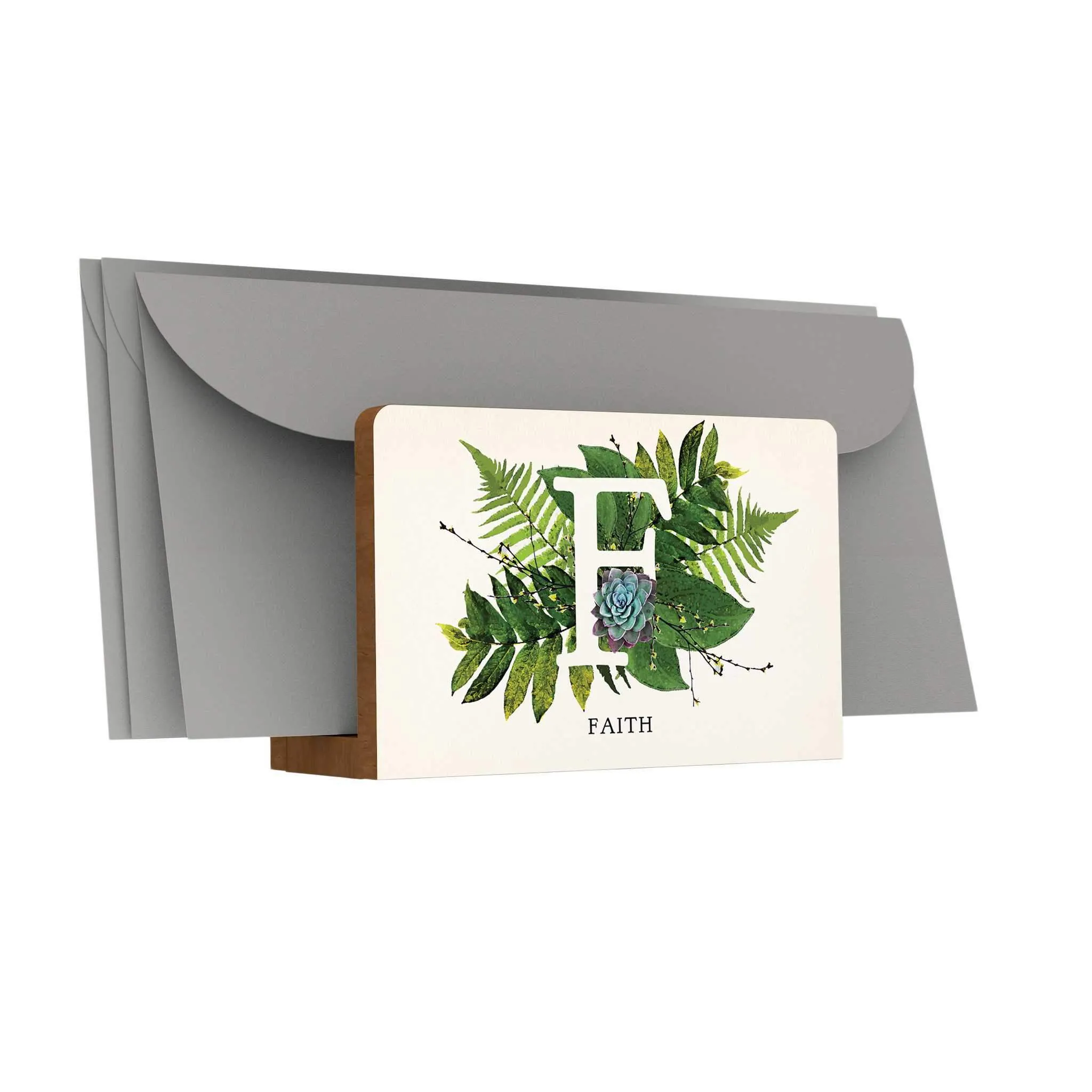 Botanical Monogram Letter Holder