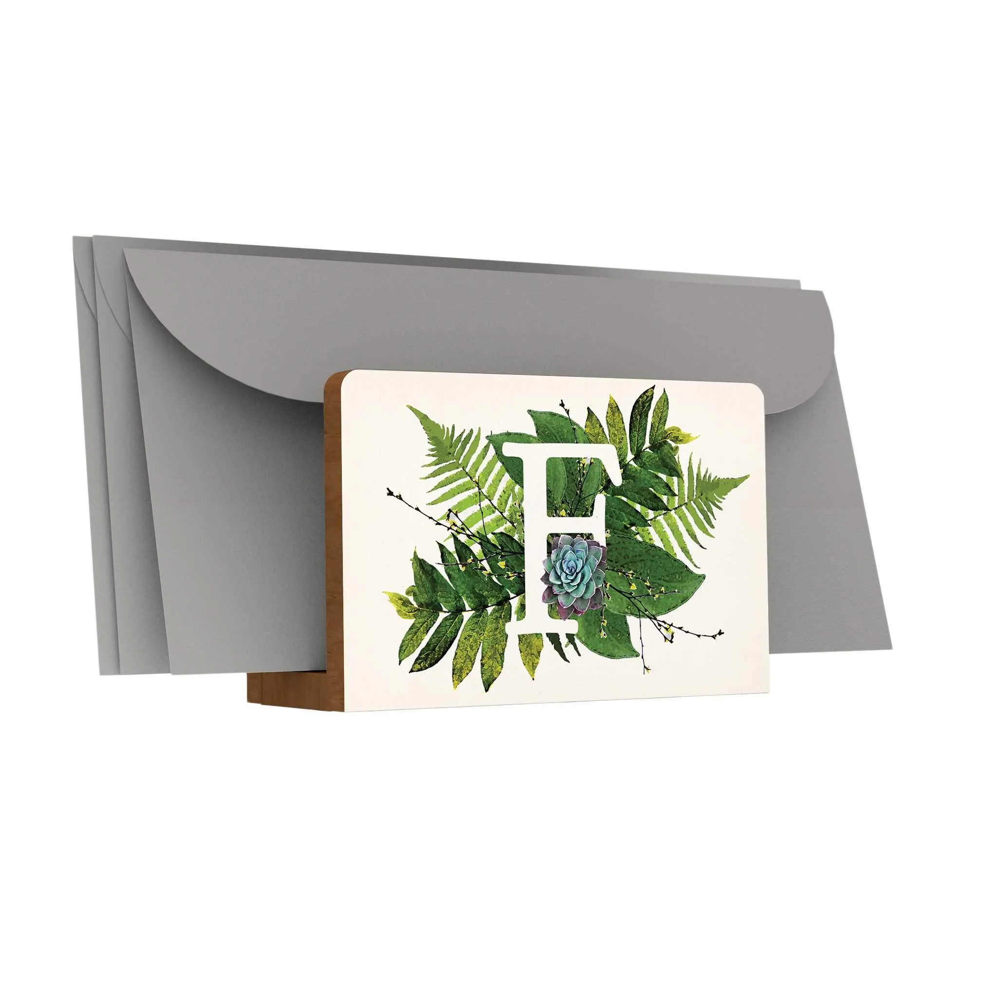 Botanical Monogram Letter Holder