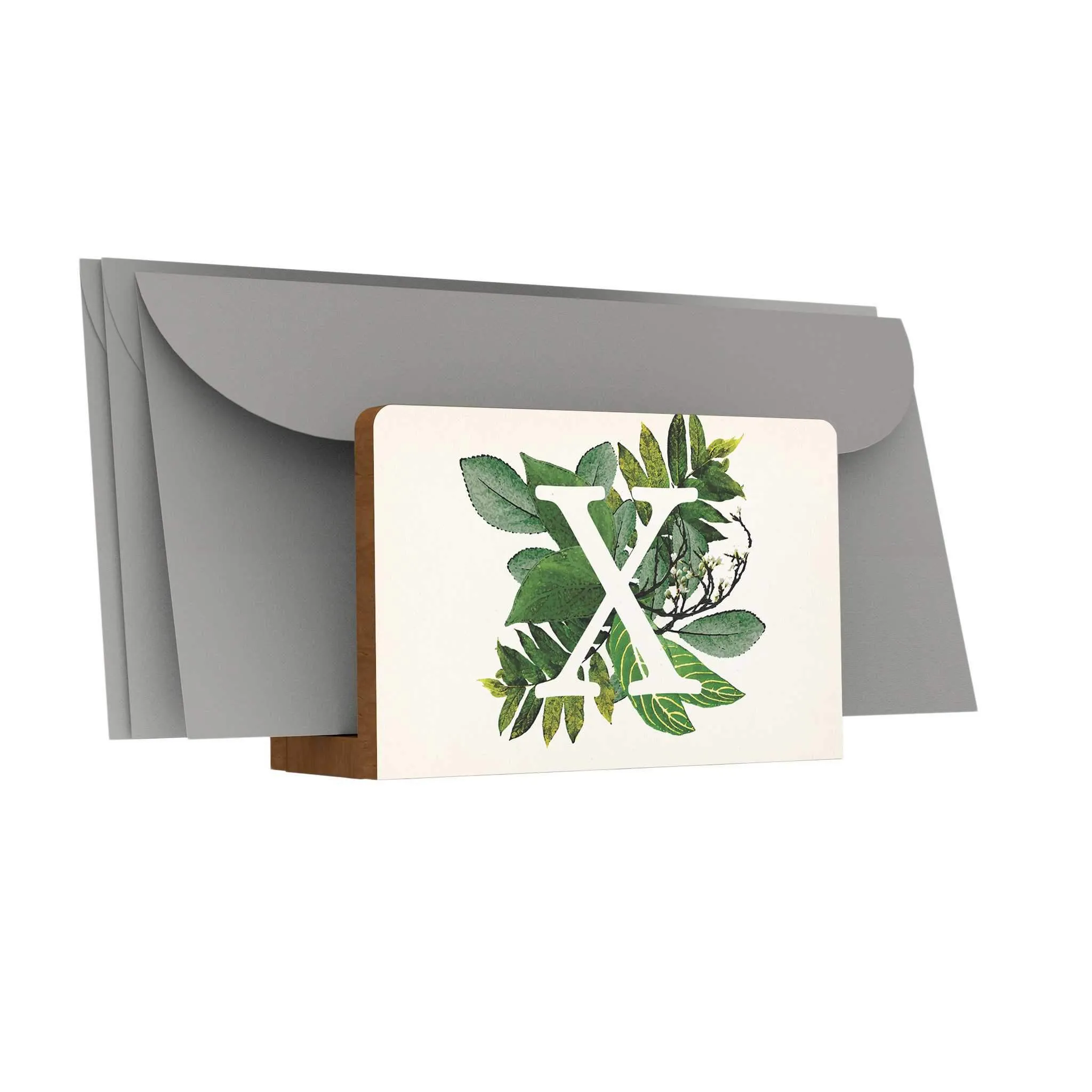 Botanical Monogram Letter Holder