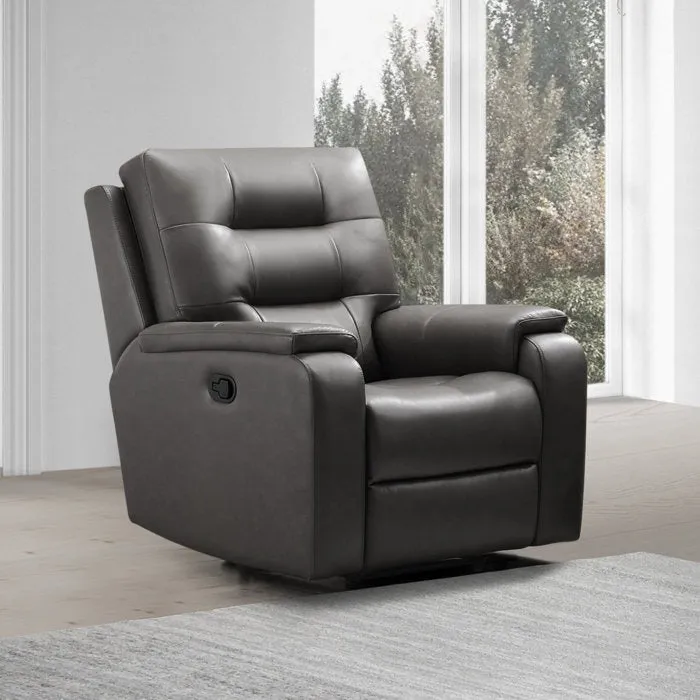 Charlie 1 Seater Manual Leatherette Recliner | Premium Leatherette Recliners