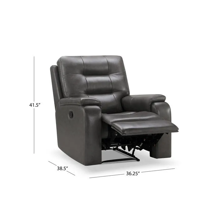 Charlie 1 Seater Manual Leatherette Recliner | Premium Leatherette Recliners