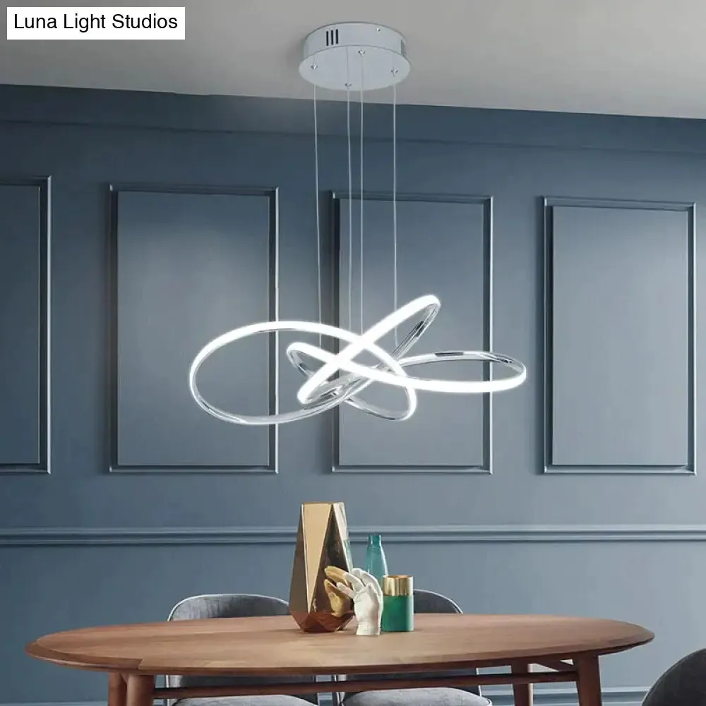 Chrome/Gold Plated Modern Led Pendant Lights For Dining Room Kitchen Room Hanging Led Pendant Lamp 90-260V