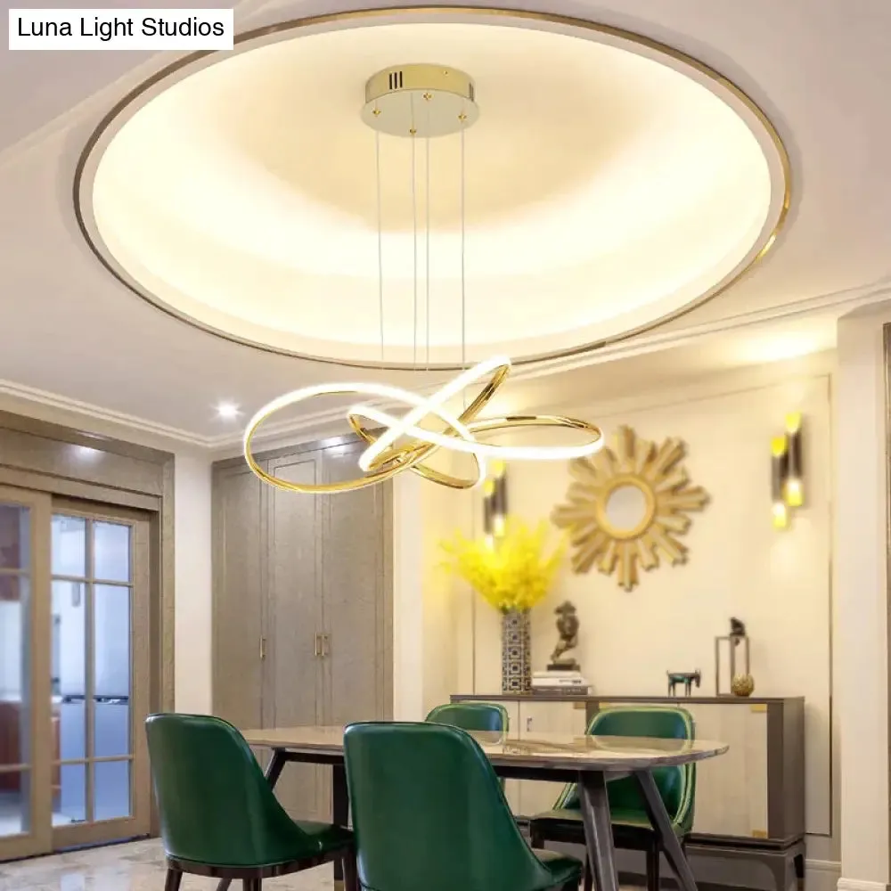 Chrome/Gold Plated Modern Led Pendant Lights For Dining Room Kitchen Room Hanging Led Pendant Lamp 90-260V