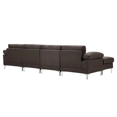 Coral 6 Seater U Shape Fabric Sofa for Living Room