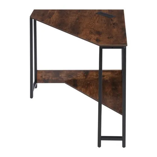 Corner Desk, Small Desk with Outlets, Corner Computer Desk Table for Small Space