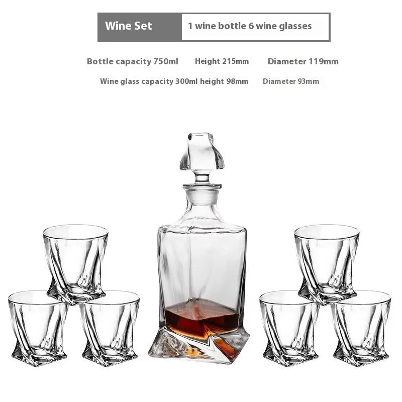Creative Whiskey Liquor Glass Suit