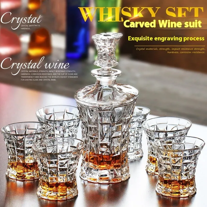 Creative Whiskey Liquor Glass Suit