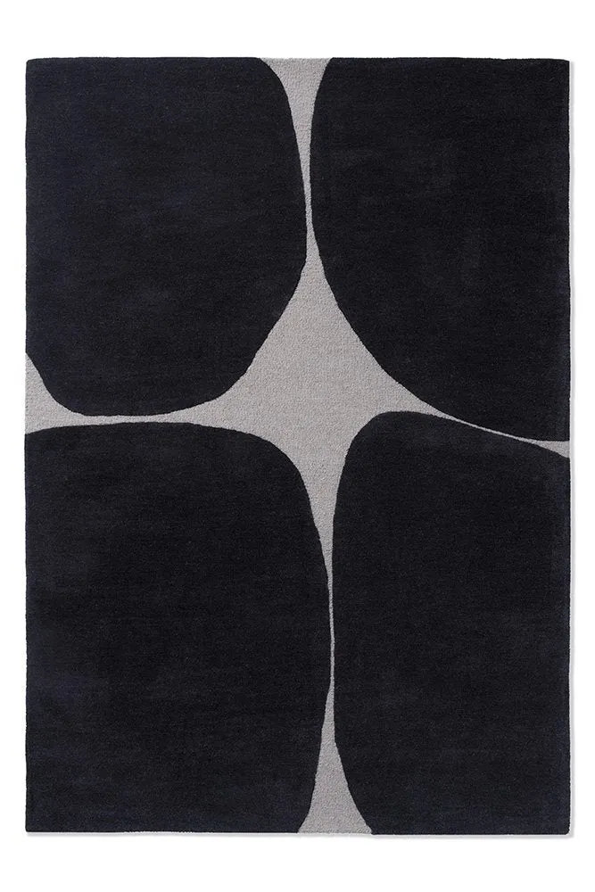 Decor Bruta 092205 Rugs by Brink and Campman in Off Black