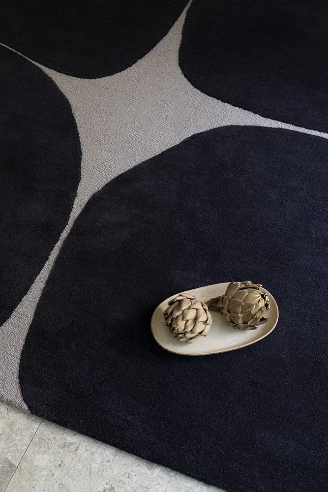 Decor Bruta 092205 Rugs by Brink and Campman in Off Black