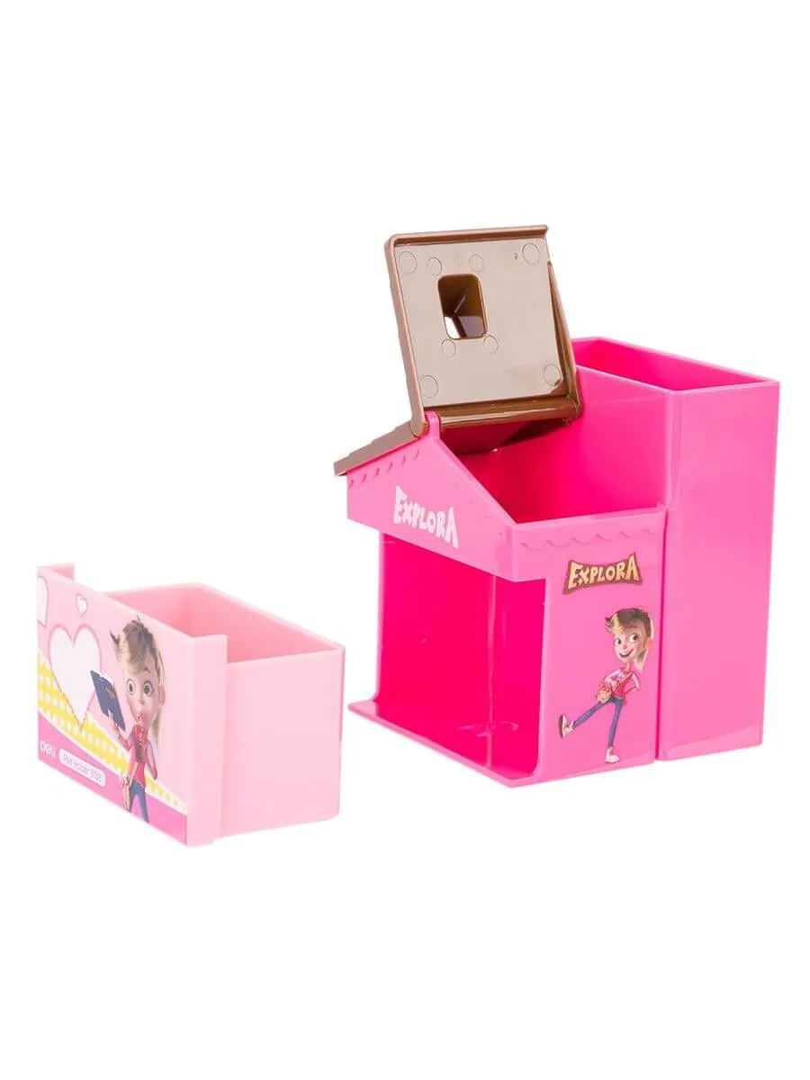 Sure! An optimized title for the Deli Pen Holder 9138 could be:

Stylish Deli Pen Holder 9138 - Convenient Desk Organizer for Pens, Markers, and More | Perfect for Office and Home Use

This title includes descriptive modifiers and keywords that enhance its appeal for e-commerce.