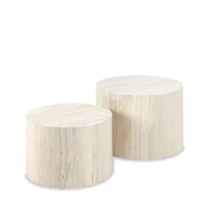 Dice Coffee Tables 2 pce Set - Round