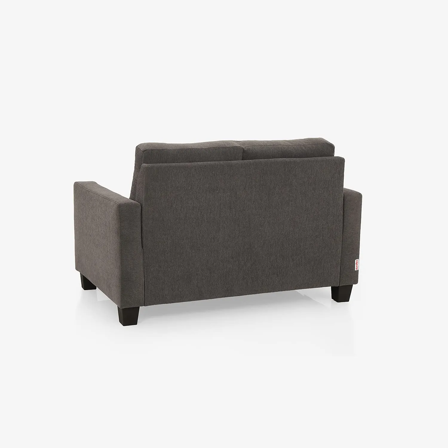 duroflex Ease 2 Seater Fabric Sofa in Grey Colour, 2-Person Sofa