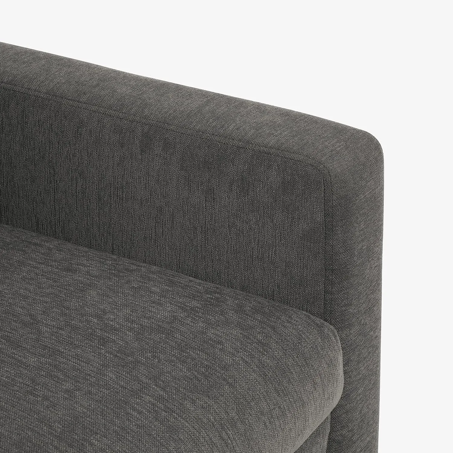 duroflex Ease 2 Seater Fabric Sofa in Grey Colour, 2-Person Sofa