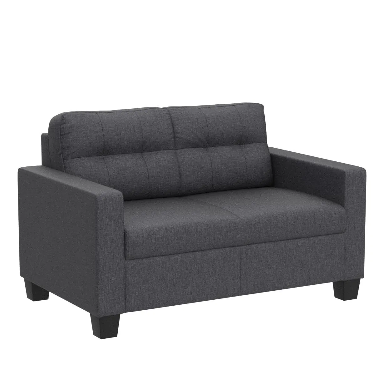 duroflex Ease 2 Seater Fabric Sofa in Grey Colour, 2-Person Sofa