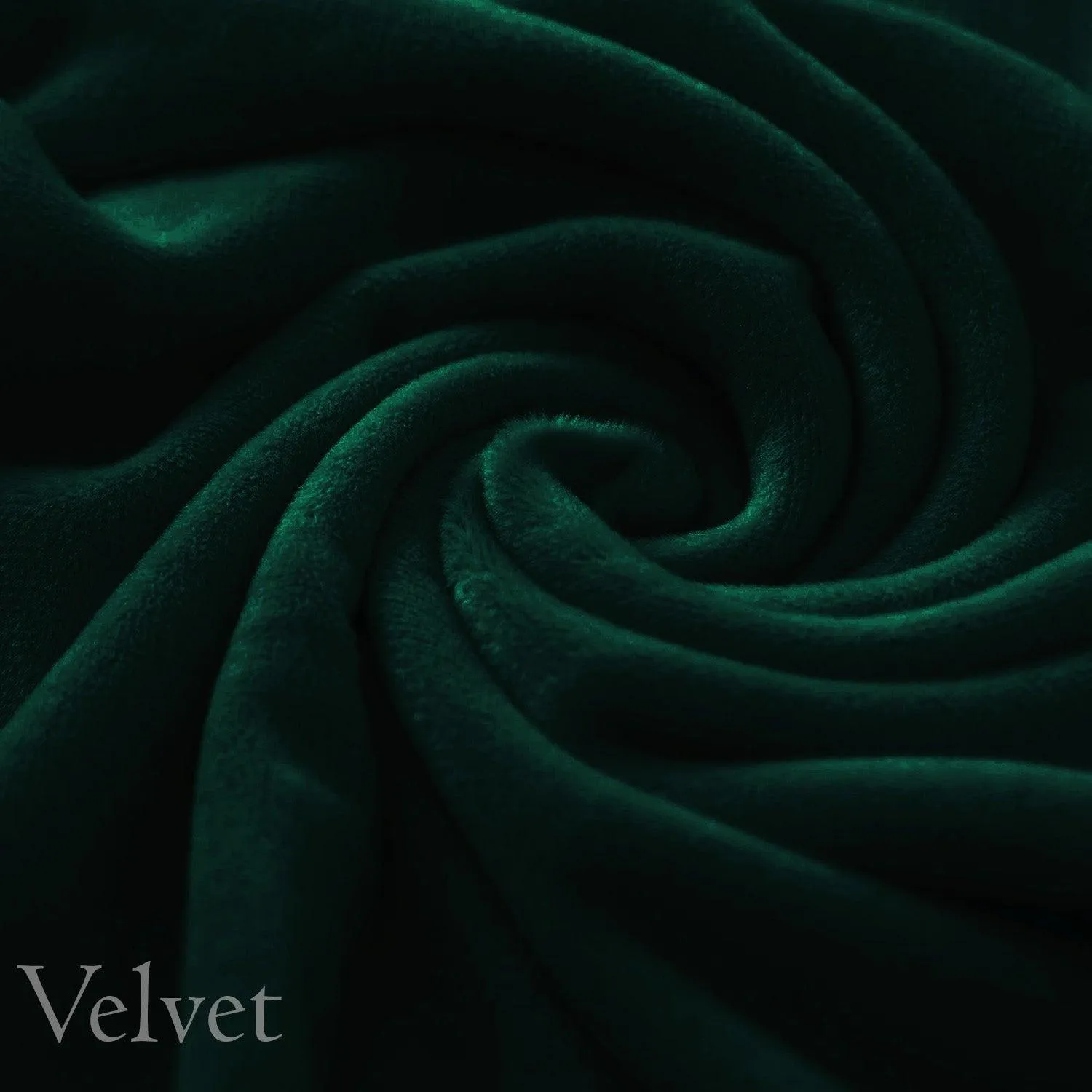 Elastic Stretchable Premium Velvet Sofa Cover, Hunter Green