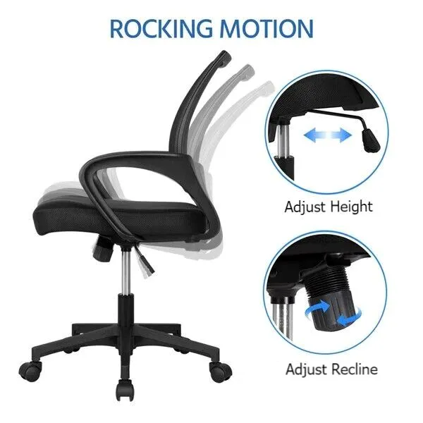 FlexVybe™ Executive Mesh Office Chair: Lumbar Support, Swivel, Adjustable Computer Chair