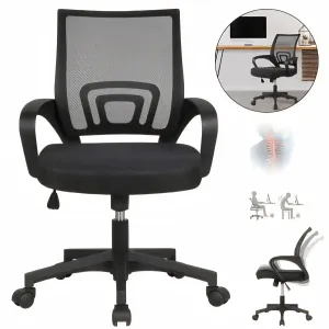 FlexVybe™ Executive Mesh Office Chair: Lumbar Support, Swivel, Adjustable Computer Chair