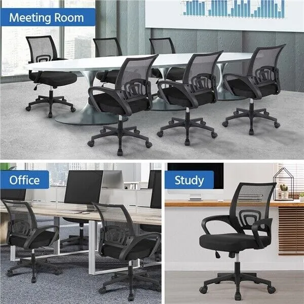 FlexVybe™ Executive Mesh Office Chair: Lumbar Support, Swivel, Adjustable Computer Chair
