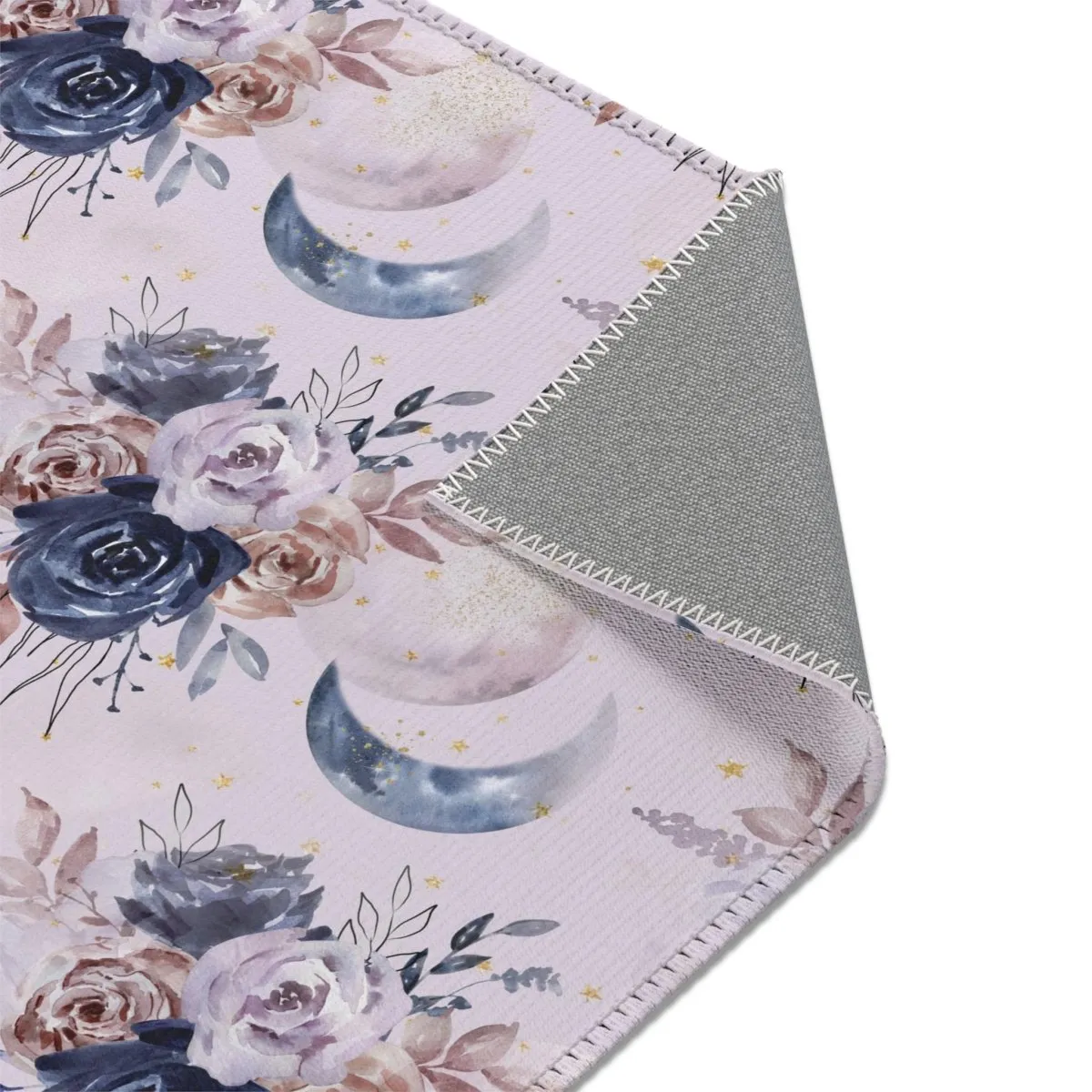 Floral Moon Nursery Rug