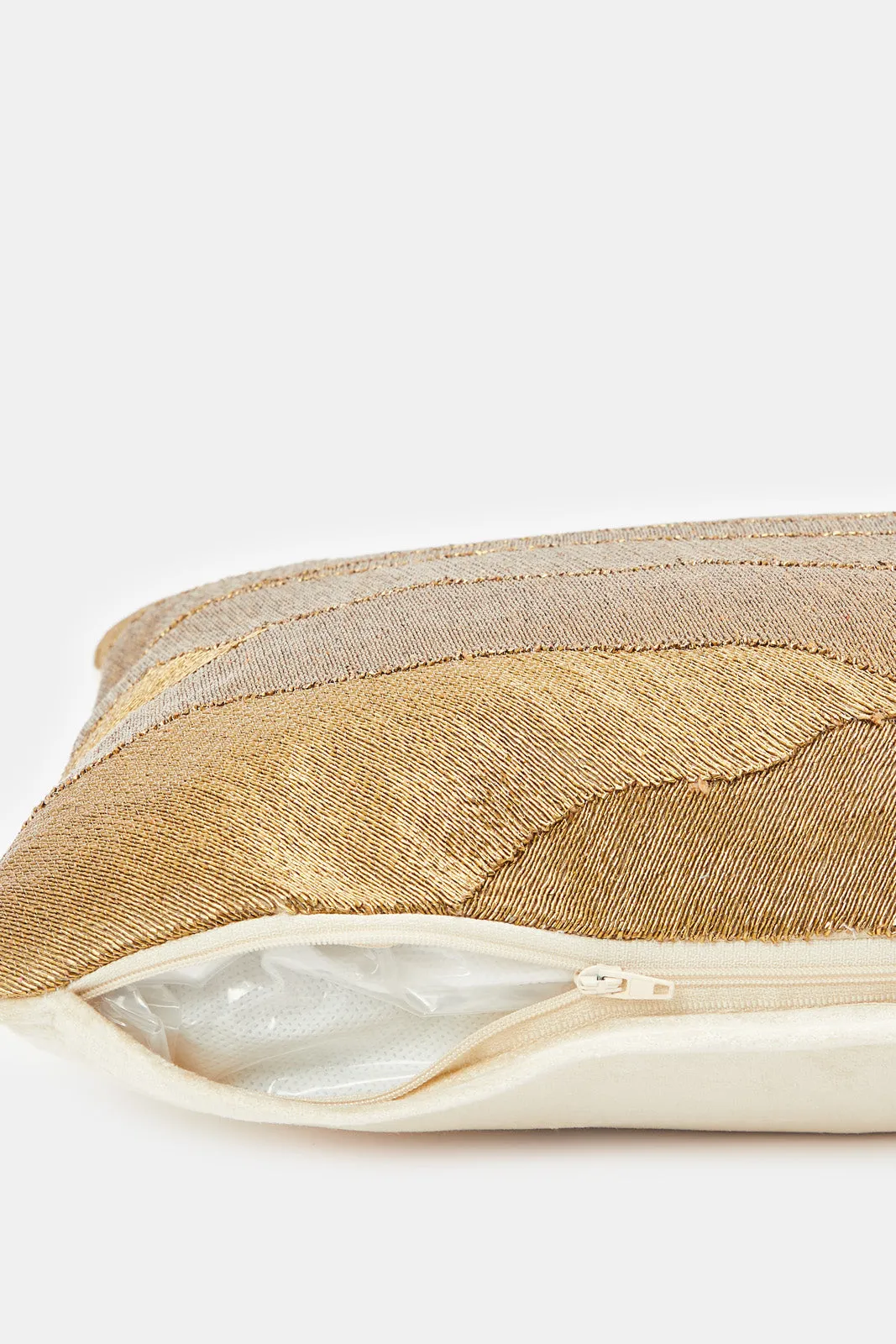 Gold Embroidered Cushion
